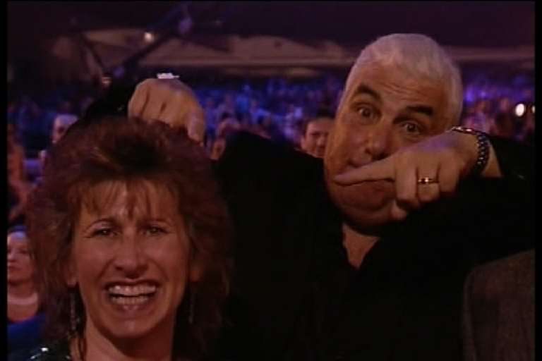 Amy's parents Janis and Mitch at the Brit Awards