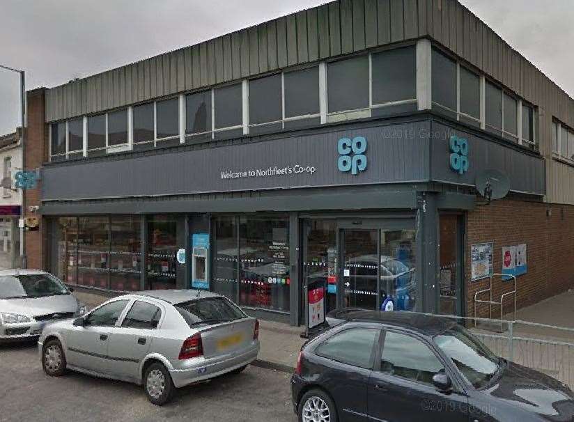 The alleged incident happened at the Co-op in Perry Street, Gravesend. Picture: Google Maps