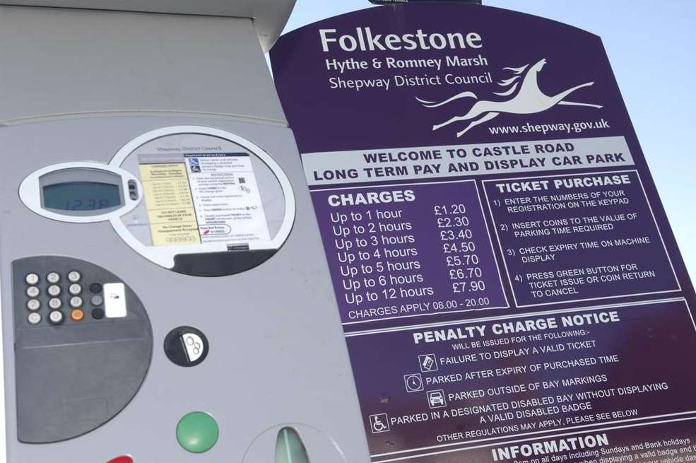 Thousands of pounds were stolen from Shepway parking machines