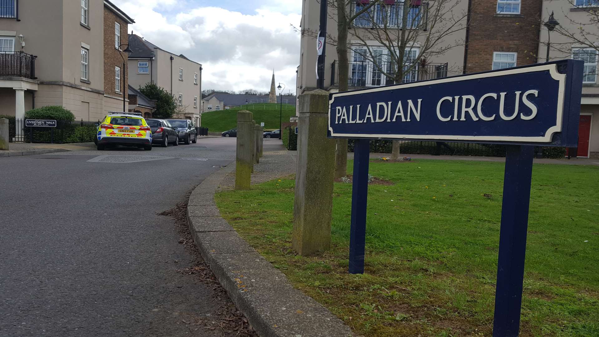 Police were called to the Palladian Circus area of Greenhithe