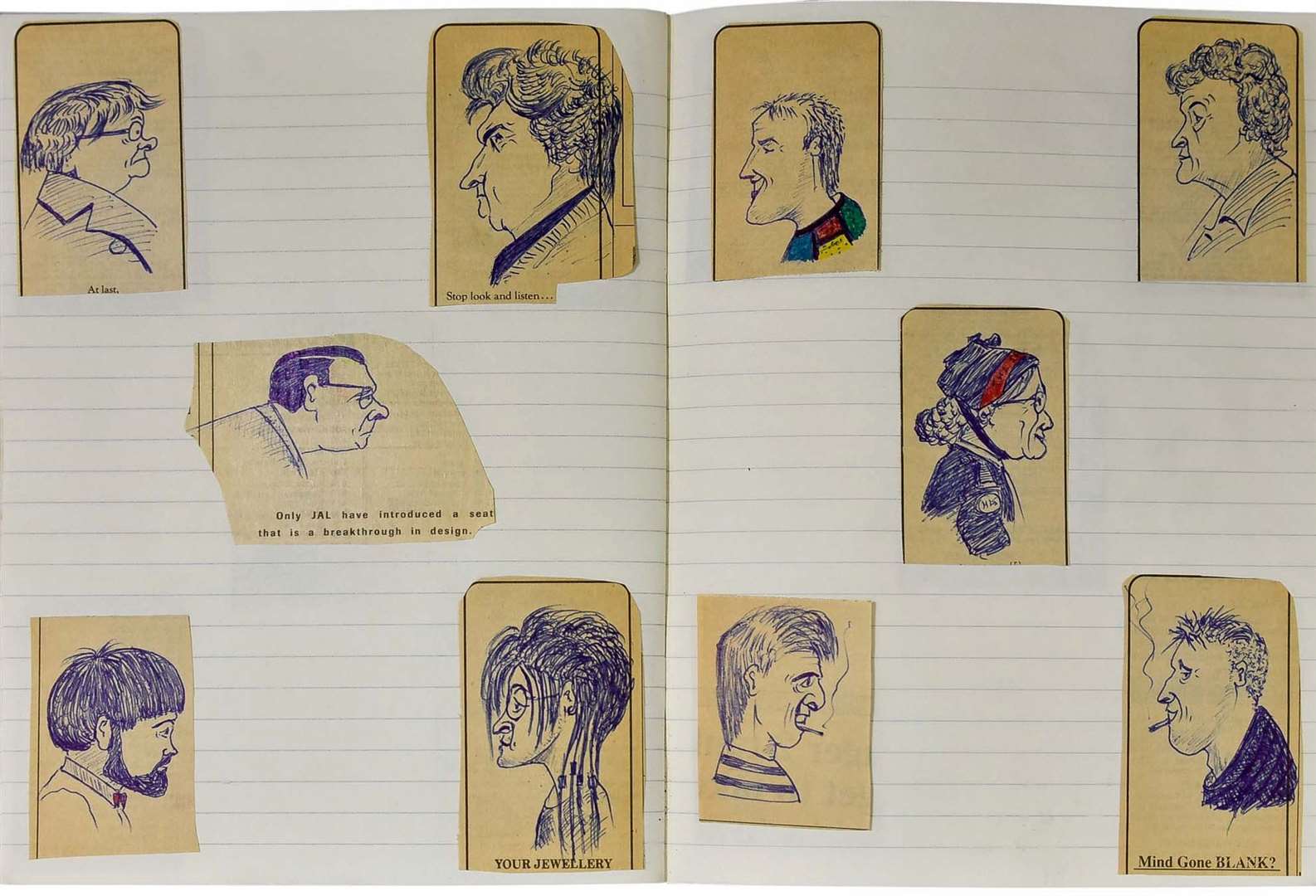 A large selection of caricature profiles penned by Peter Cushing on his regular visits to The Tudor Tea Rooms in Harbour Street, Whitstable,sold for £800