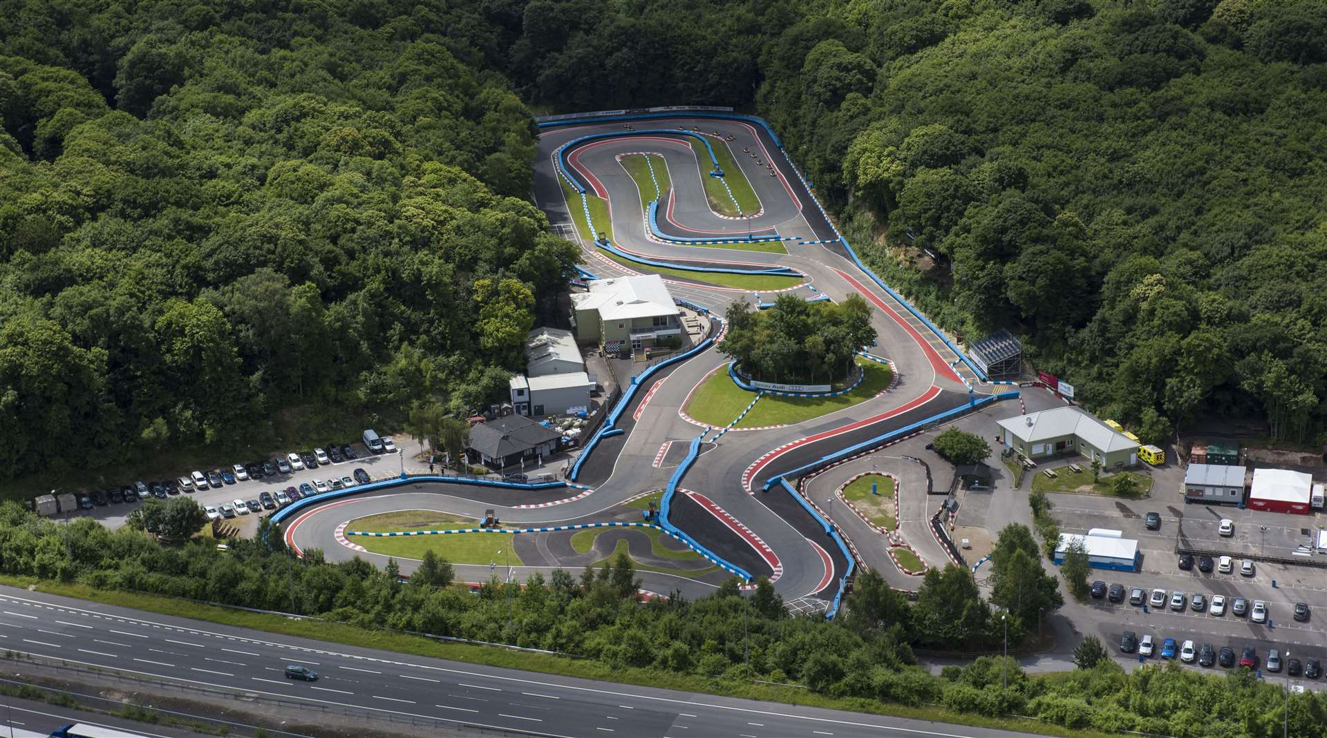 Buckmore from above following the improvements made by John Surtees. Picture: Simon Burchett