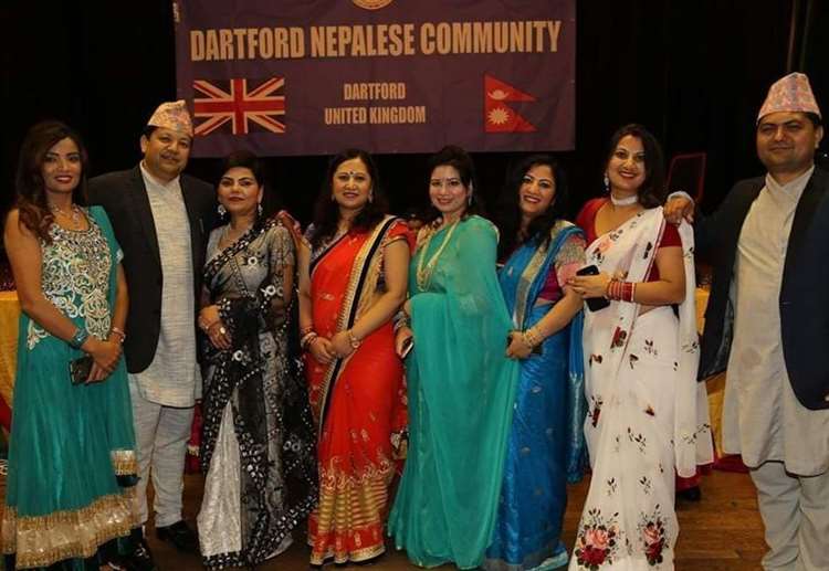 Happier times for the community as they celebrate a cultural event last November for both Dashain and Diwali festivals