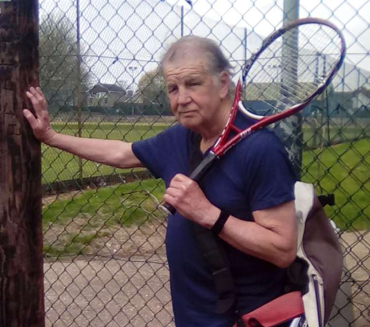 Lost love: Sittingbourne tennis player Peter Cheevers on empty courts following the coronavirus scare
