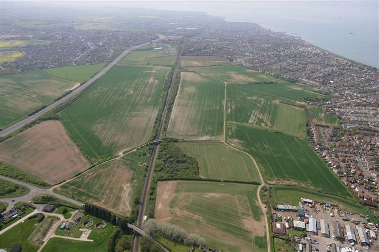 The land in Hillborough, Herne Bay, was earmarked for homes in the city council's Local Plan in 2017