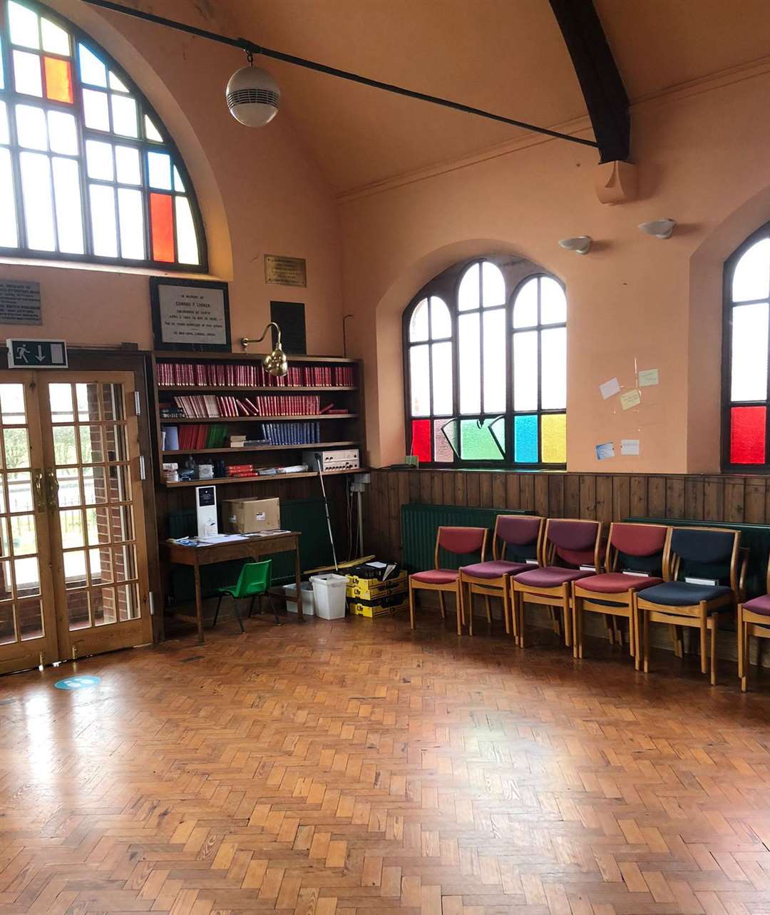 Inside Capel United Church when it was a nursery before it was taken over as a gym. Photo: Rosy King