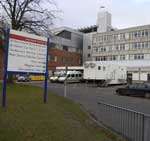 The patient was found in a toilet cublice at Medway Maritime Hospital