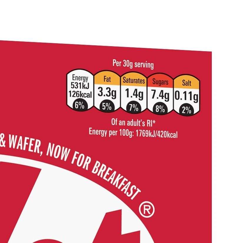 KitKat Cereal traffic light nutrition information (Nestle/PA)