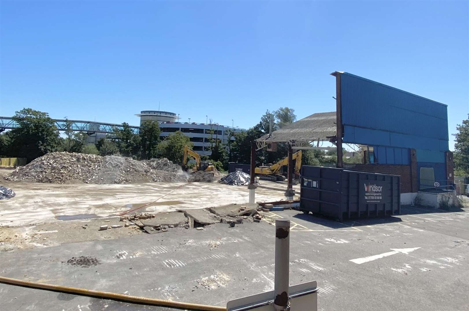 The former HomePlus store has been demolished to make way for the scheme. Picture: Steve Salter