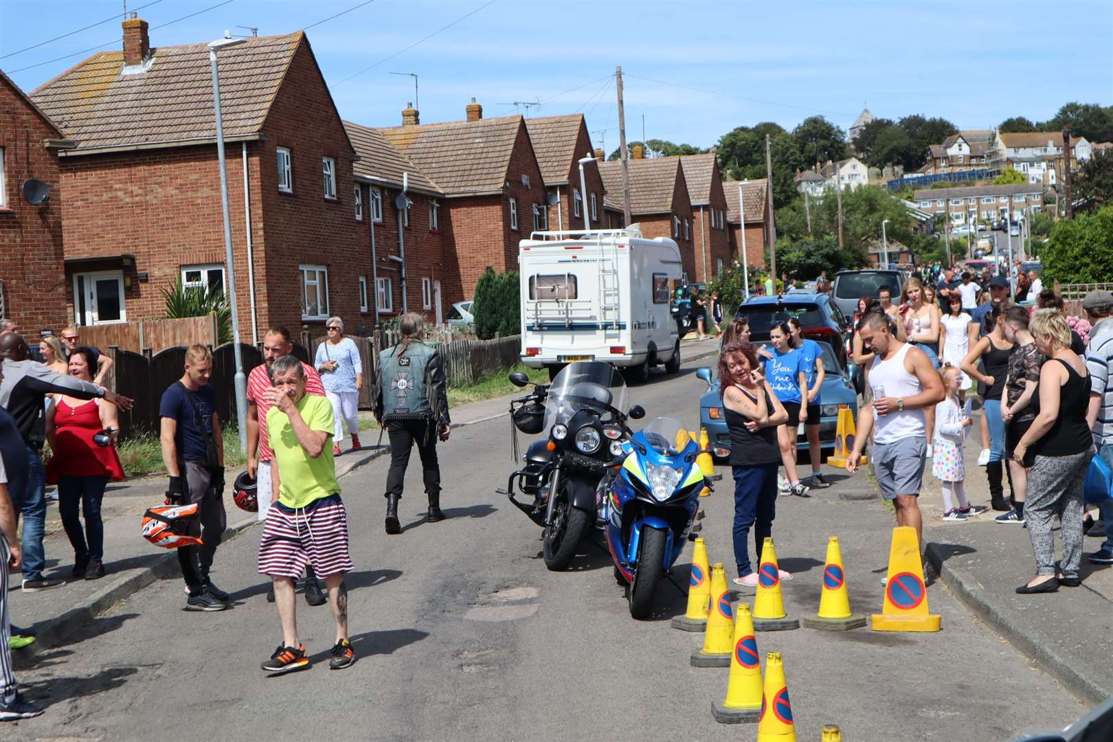 Those not on bikes lined the route in memory of Mally. Picture: John Nurden