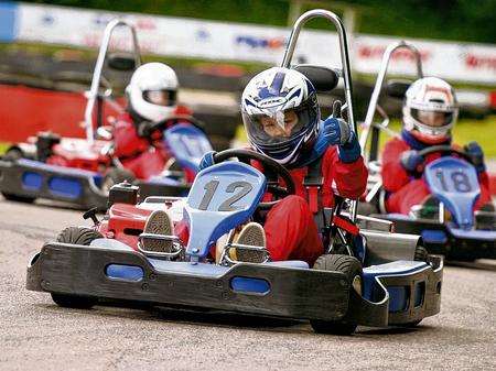 Kart racing at Buckmore Park