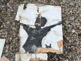 The remains of the Herne Bay Banksy has now been pieced together
