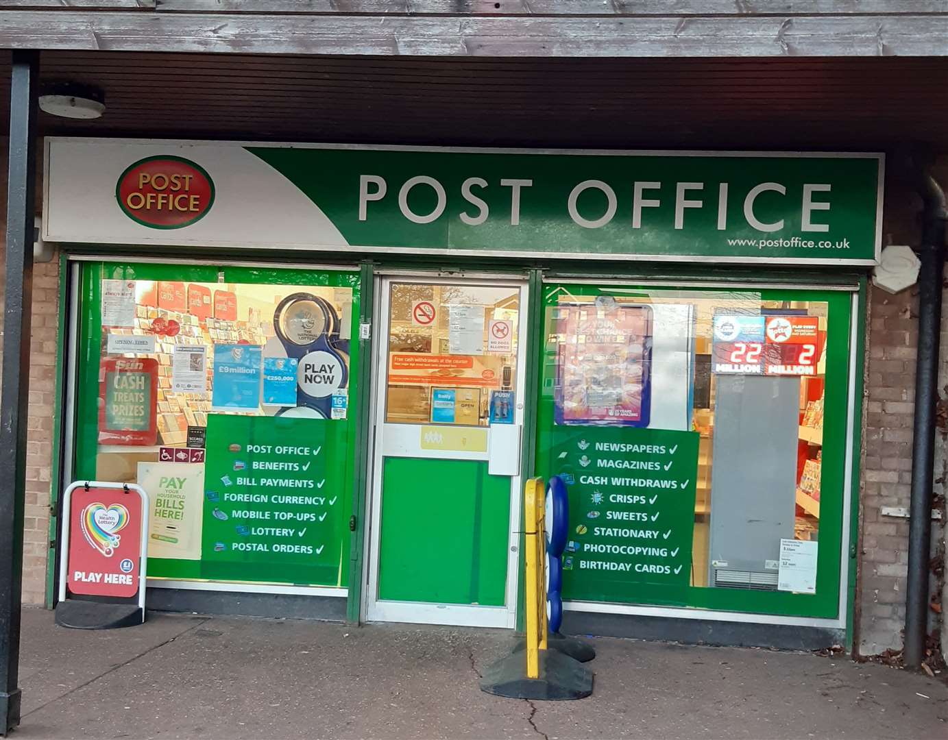 The Bockhanger Post Office will be closing on Friday