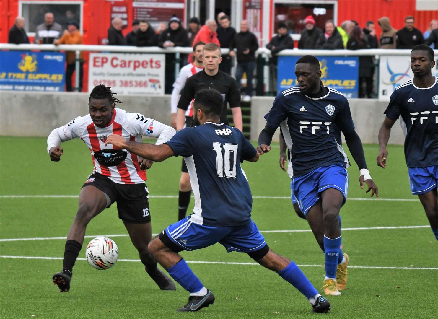 Sheppey in FA Vase action against Forest Hill last Saturday. Picture: Marc Richards (52709738)