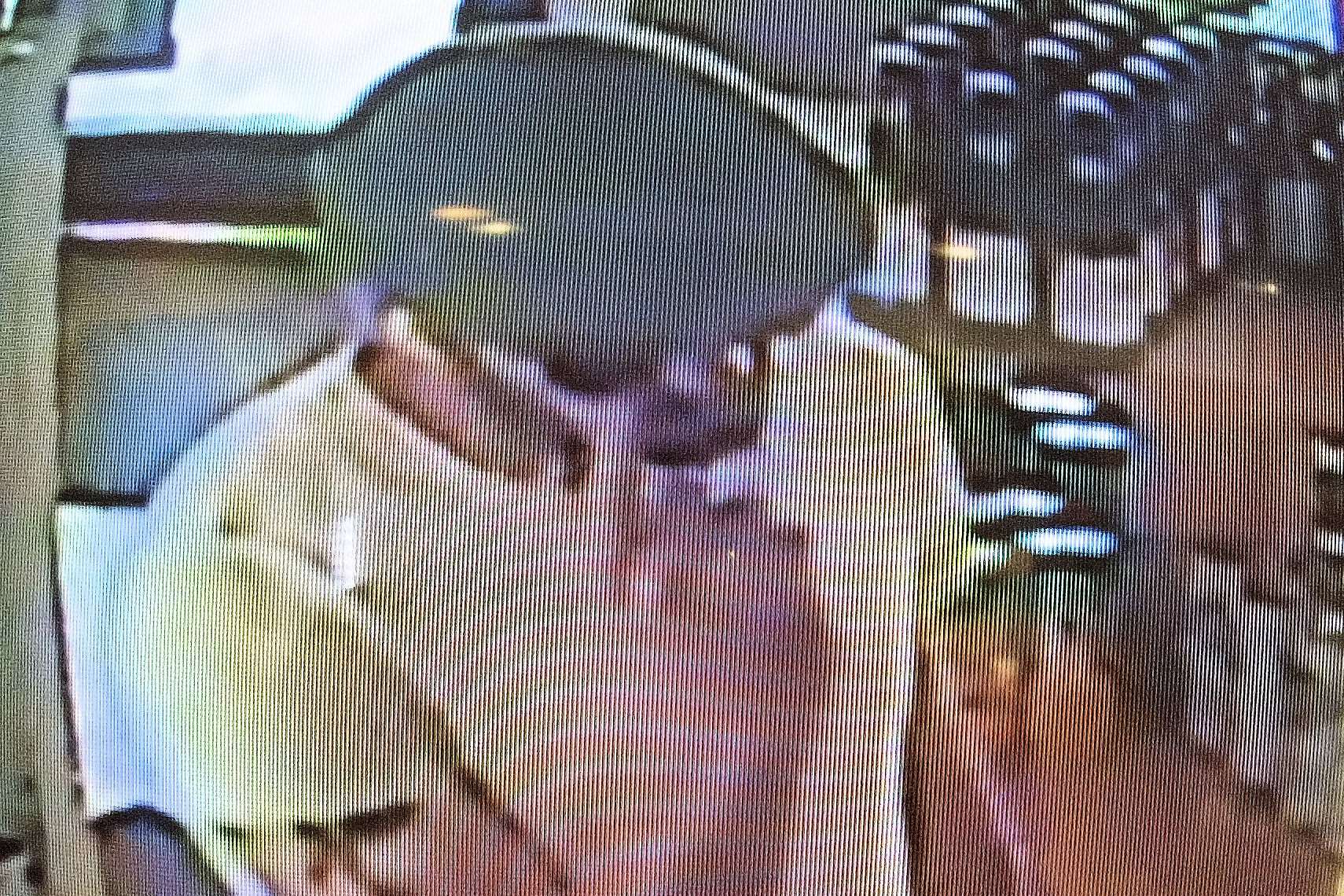 CCTV footage from the store