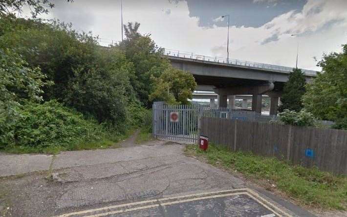 Police have been searching an area near the M2 bridge in Borstal following a suspected serious incident. Picture: Google