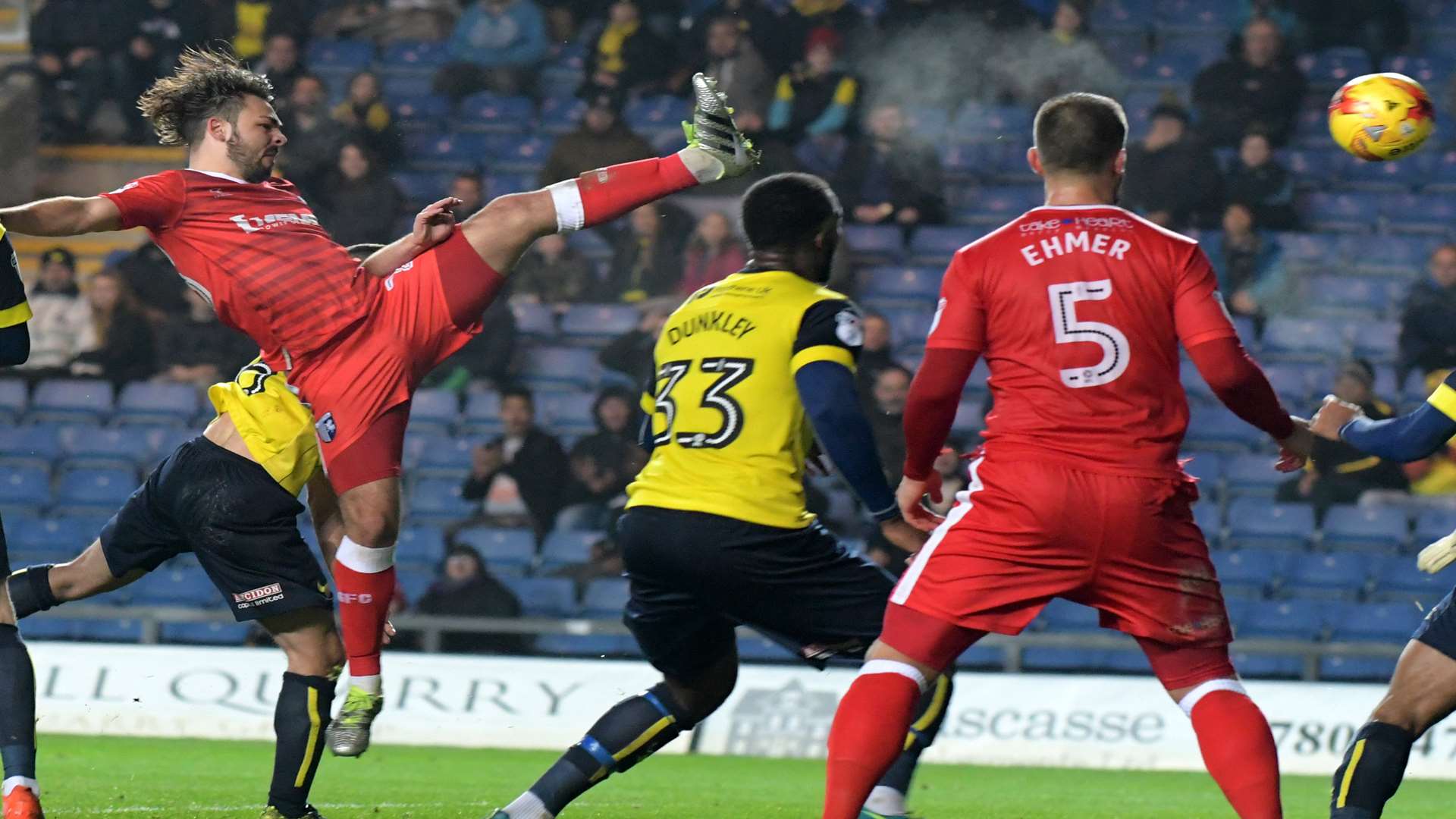 Bradley Dack on the stretch Picture: Barry Goodwin