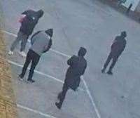 Officers would like to find the men in the picture. Picture: Kent Police