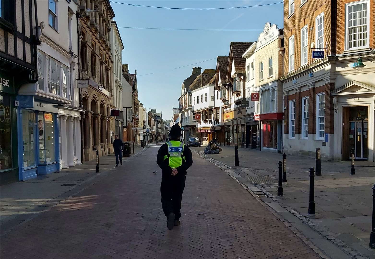How Canterbury's city centre looked during lockdown