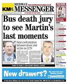 Medway Messenger front page, February 26