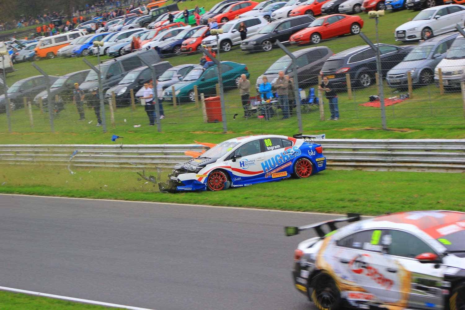 Youngster Tom Ingram had a nasty off in race three. Picture - Joe Wright