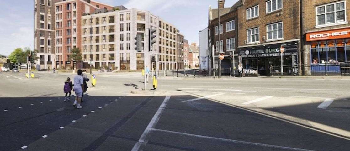 Concerns over junction changes at the bottom of Star Hill have led to the plans hitting a stumbling block. Picture: POD Architects