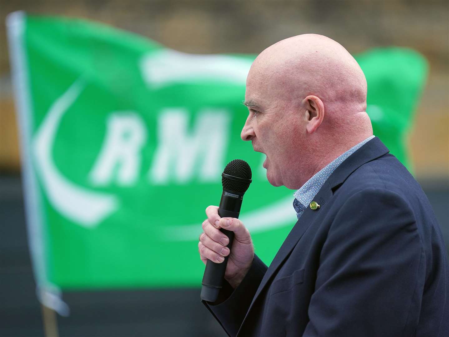 RMT general secretary Mick Lynch said ‘we remain available for negotiation with the companies and with the Government’ (PA)