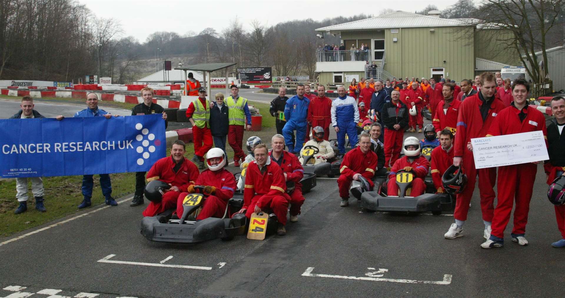 A karting endurance challenge raised money for Cancer Research UK in February 2005. Picture: Peter Still