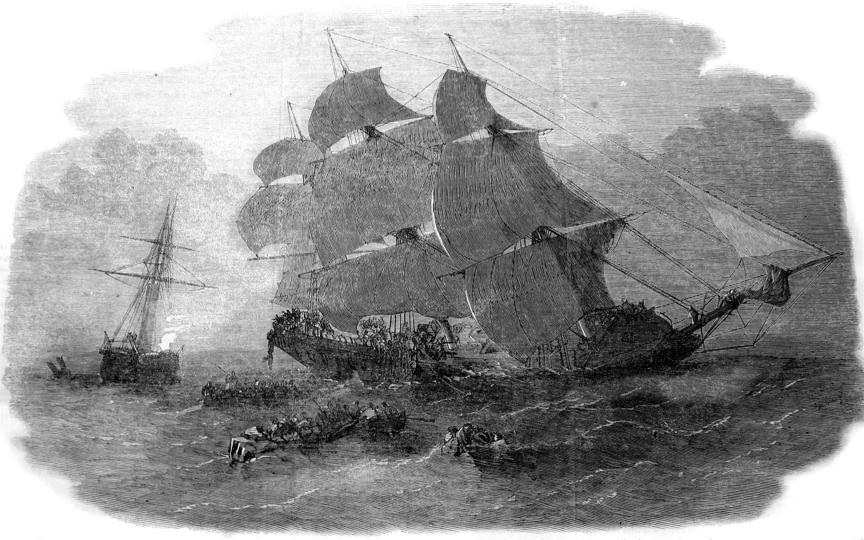 The Josephine Willis sank 167 years ago. Picture: Historic England