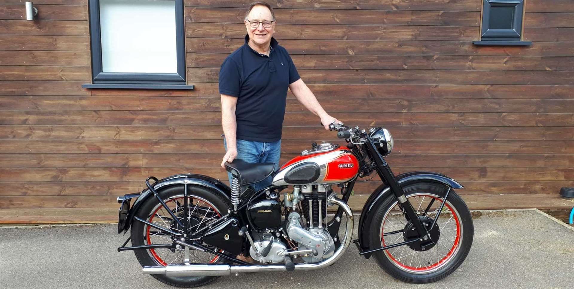 Stephen Betts, from West Malling, has been reunited with his classic motorbike 27 years after it was stolen
