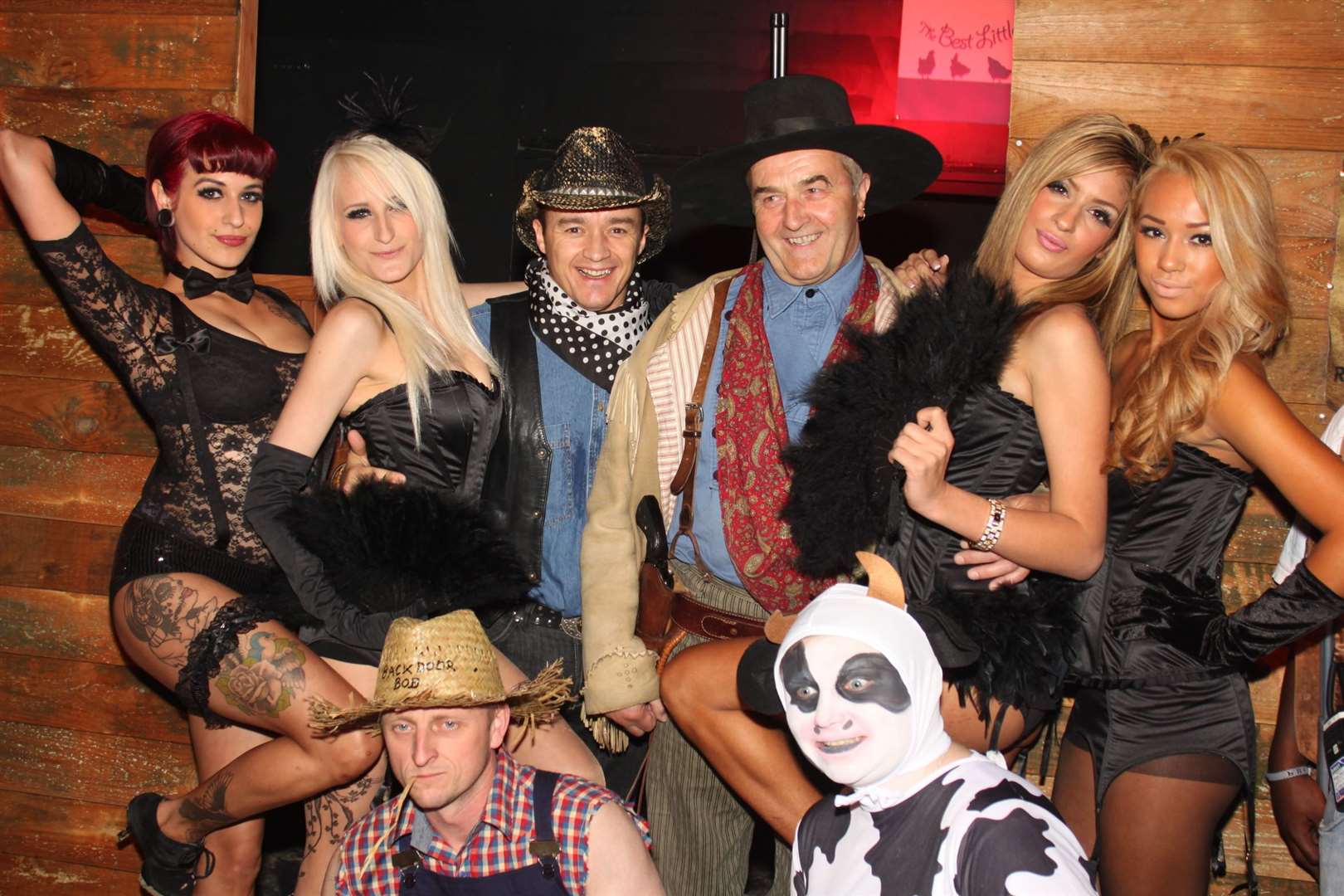 Celebrating the 20th anniversary of Aaron Stone (dressed as a cowboy) taking over Casino Rooms. Picture: Aaron Stone