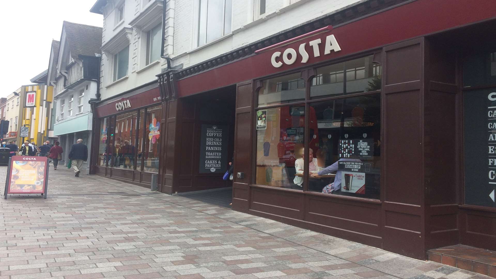 A spy cam was also found in public toilets at a branch of Costa Coffee