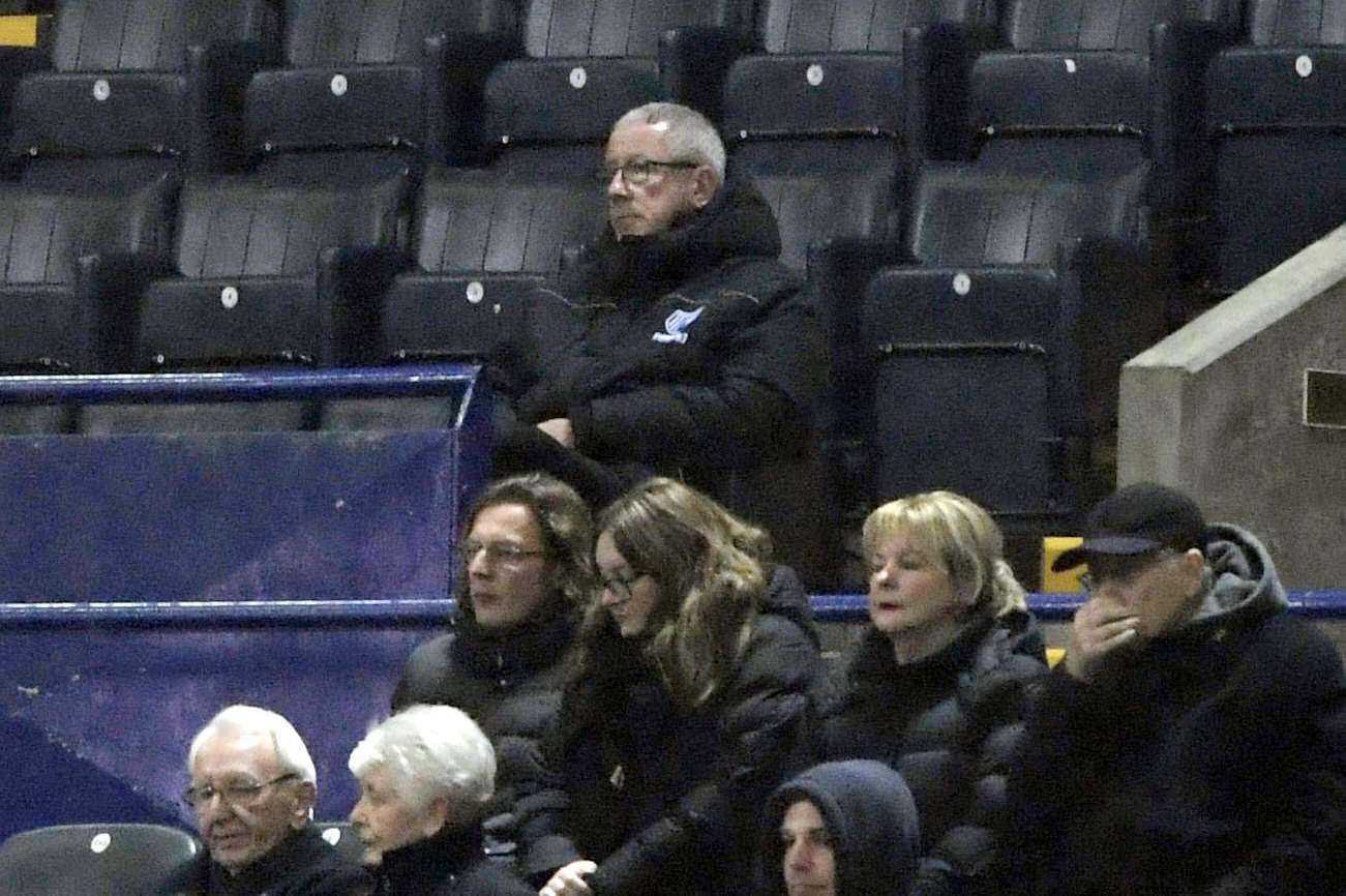 Chairman Paul Scally watches on from the stands Picture: Barry Goodwin