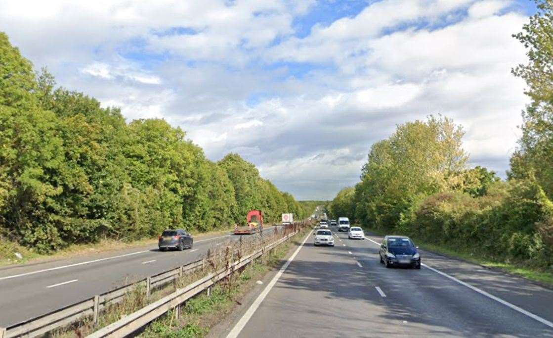 There are delays for drivers travelling along the M2. Picture: Google