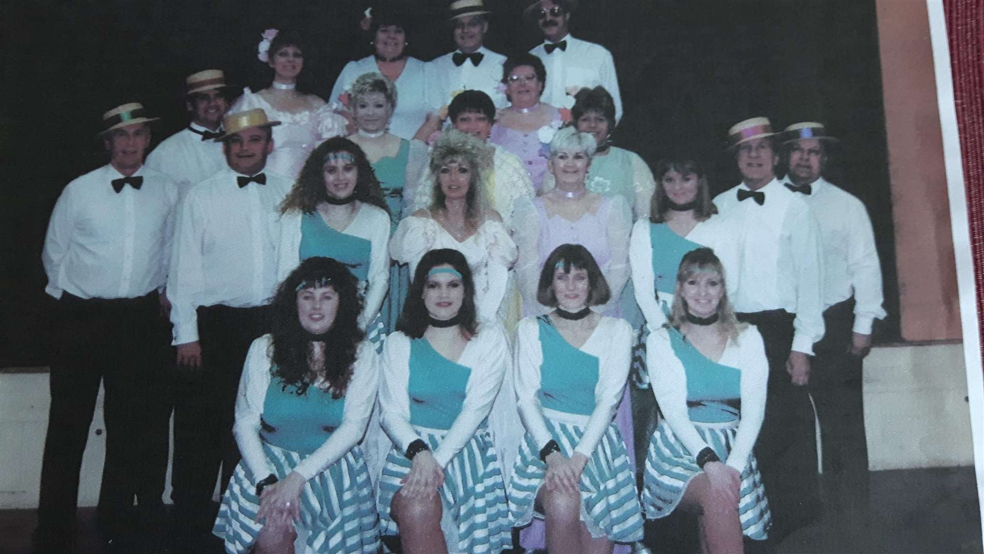 The County Towners chorus at the Hazlitt Theatre in 1995