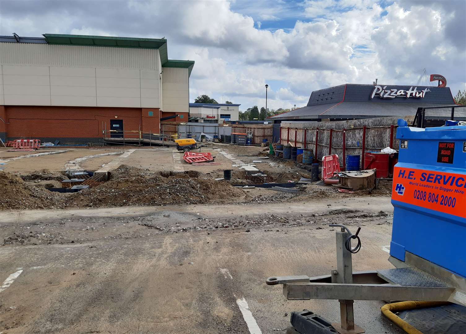 Work is continuing on the Ashford Cineworld's 4DX and IMAX extension