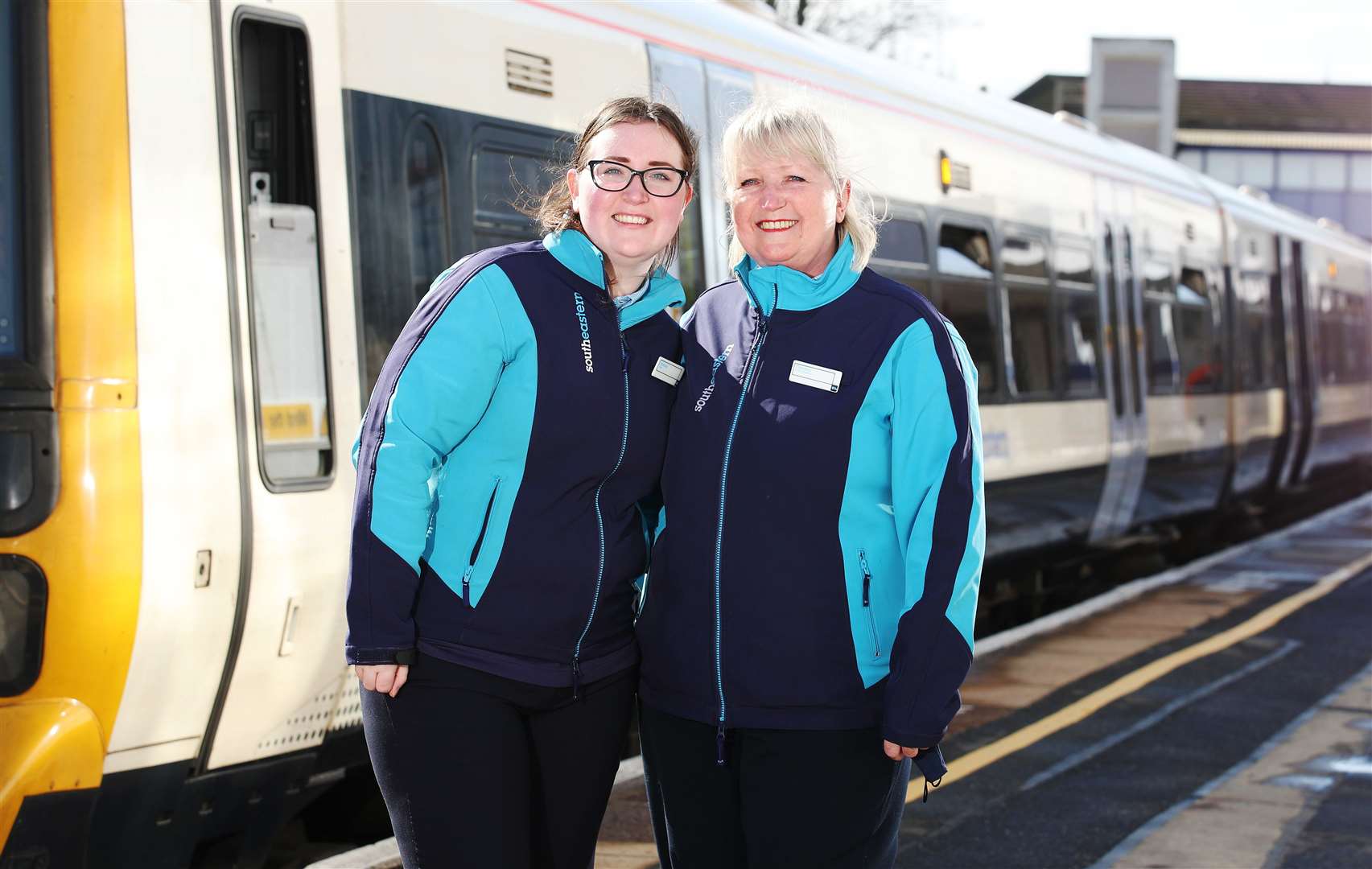 Mother and daughter Cynthia and Vicki McCarry are both trainee train drivers