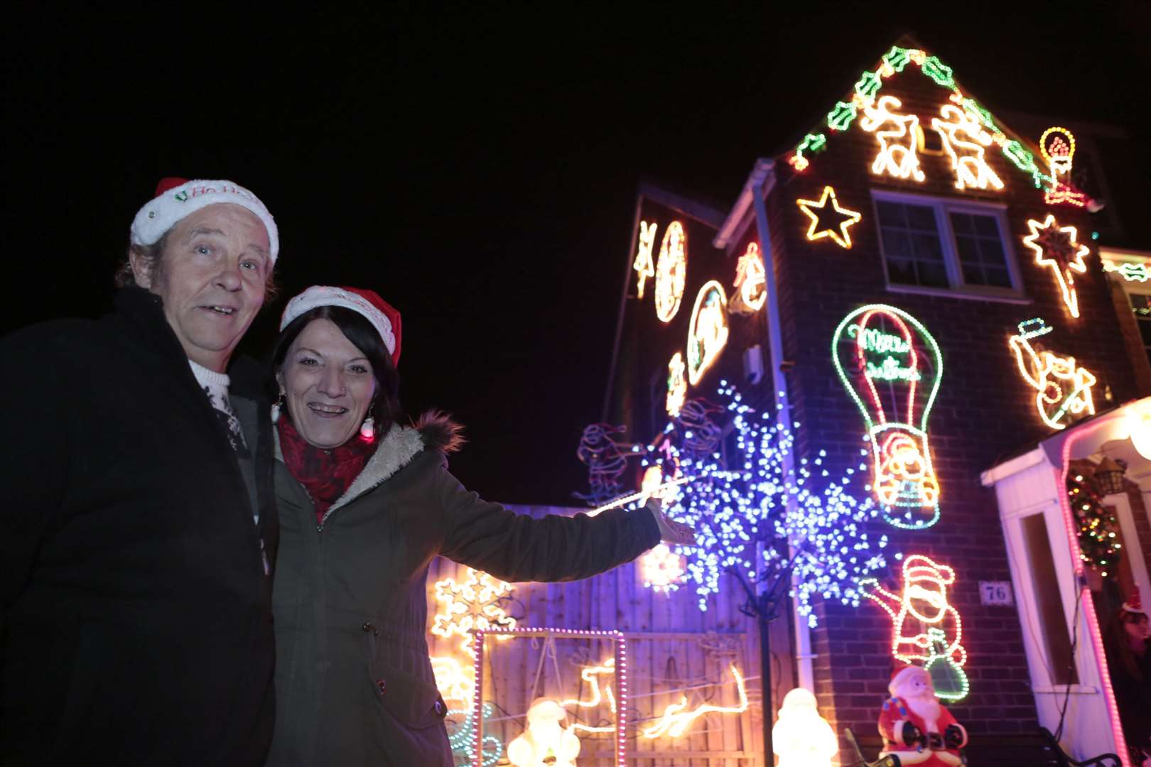 Kevin and Pat Green have been collecting lights for more than 20 years