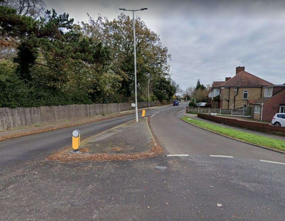 Police were spotted in Ramsgate Road, Broadstairs, yesterday. Picture: Google