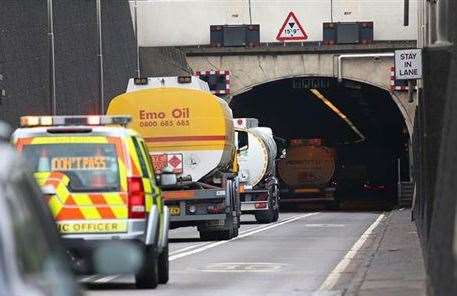 The west tunnel will be closed overnight for two weekends. Stock picture