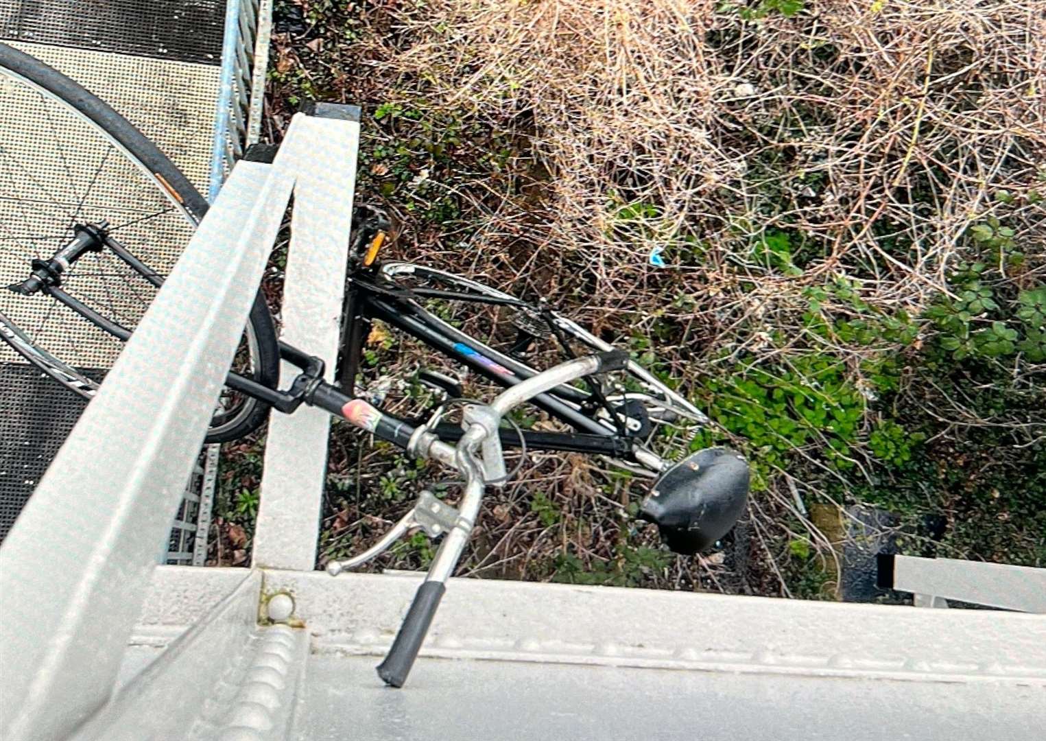 The stolen bike was spotted this morning
