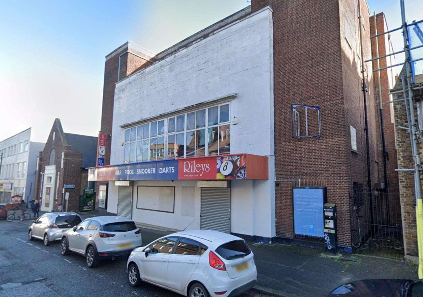 A plan has been submitted to convert the former Rileys Sports Bar in Green Street, Gillingham, into flats. Picture: Google
