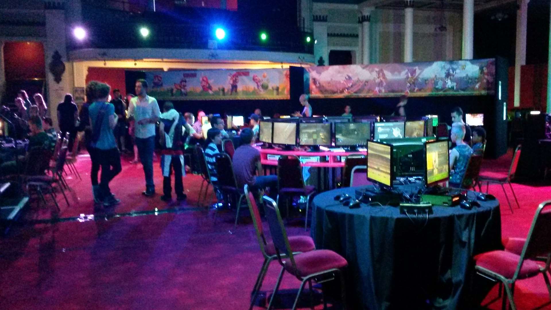 The gaming room in the main hall of the Winter Gardens is expected to fill up this weekend.