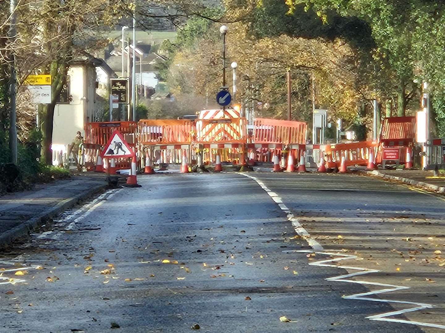 The Key Street closure for the SGN works in December. Picture: Andy Matheou