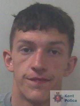 Charlie Spice, 20, was sentenced to two years and two months’ imprisonment. Picture: Kent Police