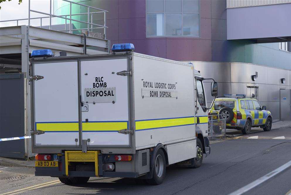 A Royal Logistics Corps bomb disposal team. Library picture