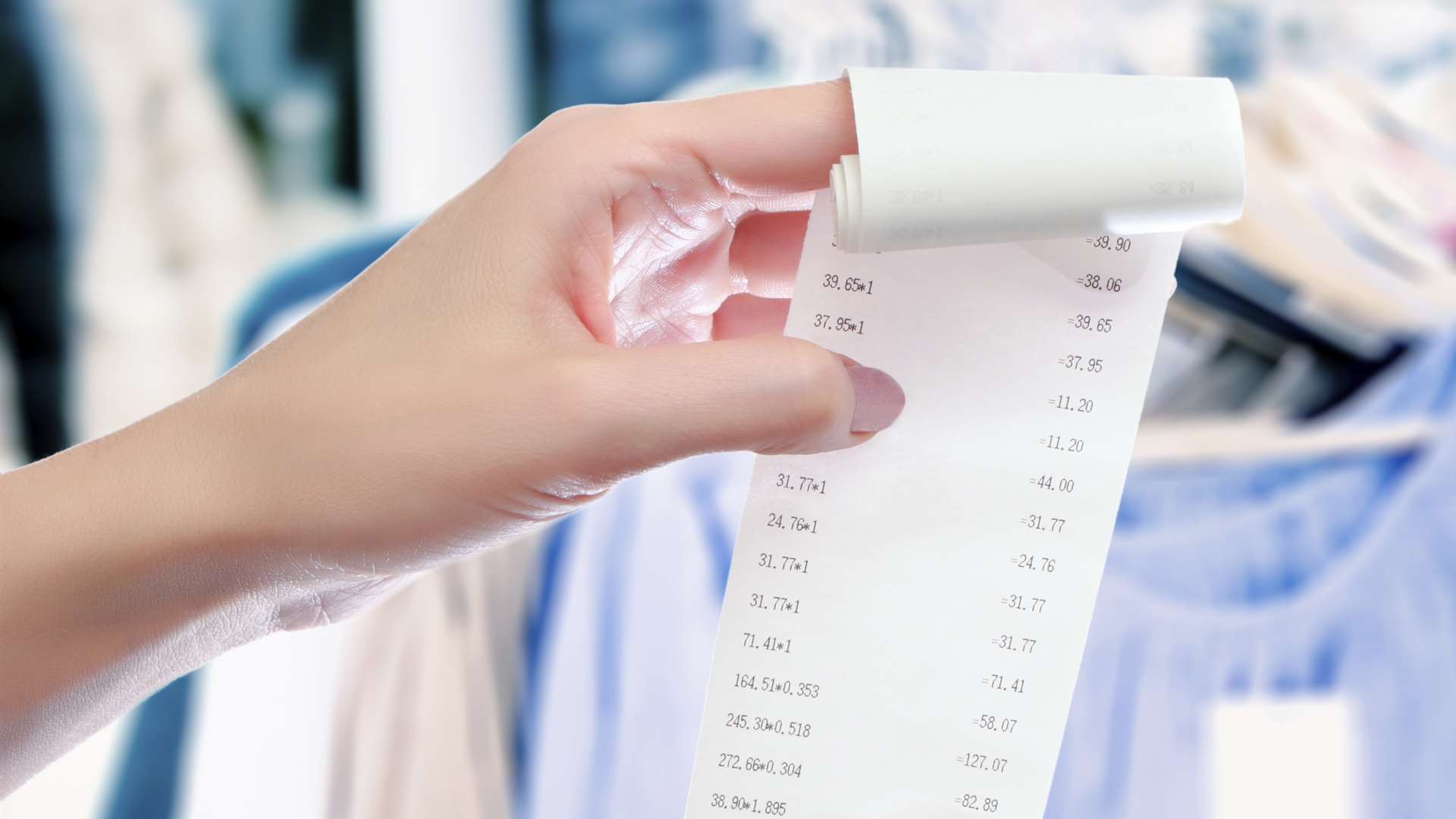 Stock picture of dry cleaning bill. Picture: iStock