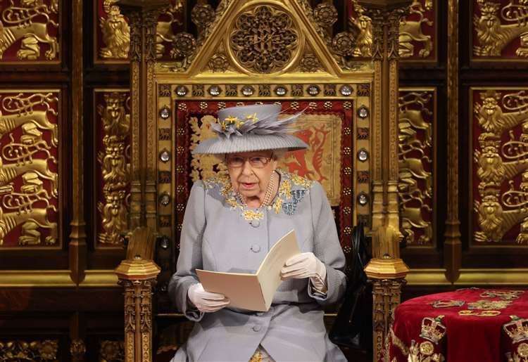 The Queen on duty at the State Opening of Parliament in 2021. Picture: Chris Jackson/PA