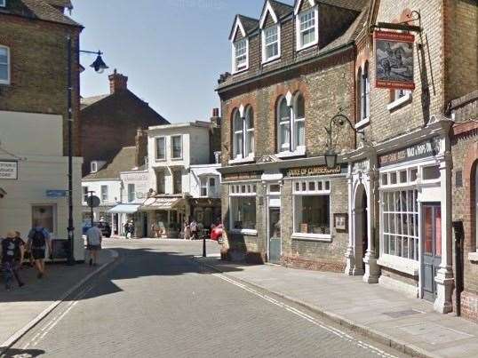 Witnesses say the altercation was near the Duke of Cumberland pub in Harbour Street, Whitstable (12812804)