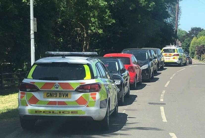 Police were called to Bradbourne Lake Park this afternoon